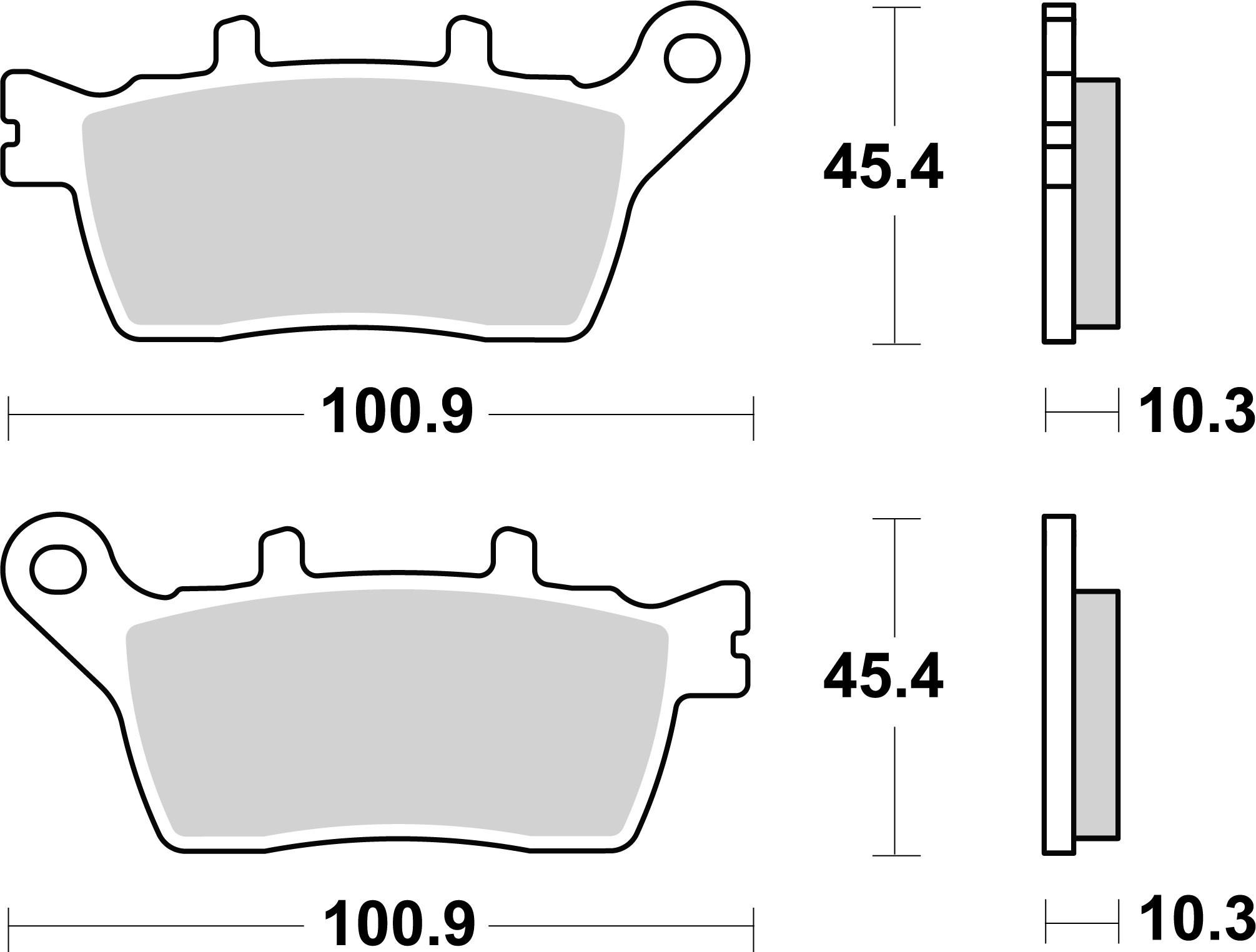 Set placute frana,frana disc 07YA60SP BREMBO