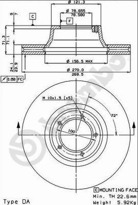 Disc frana 09.2943.10 BREMBO