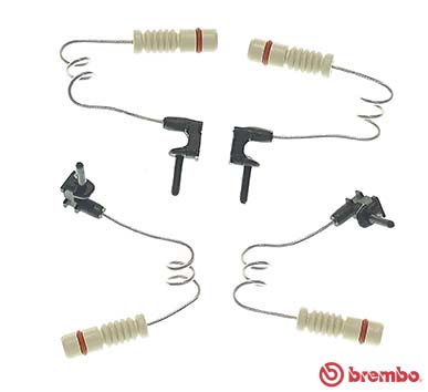senzor de avertizare,uzura placute de frana A 00 387 BREMBO