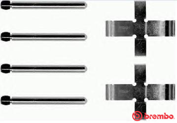 Set accesorii, placute frana A 02 209 BREMBO