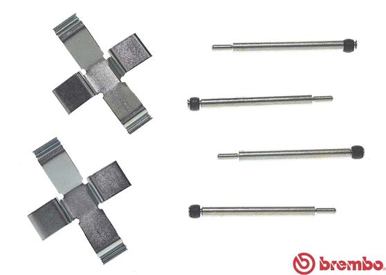 Set accesorii, placute frana A 02 210 BREMBO