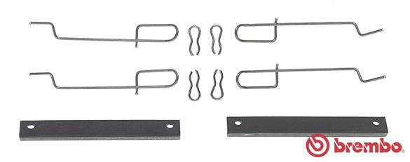 Set accesorii, placute frana A 02 218 BREMBO