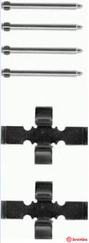 Set accesorii, placute frana A 02 219 BREMBO