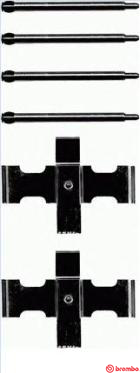 Set accesorii, placute frana A 02 226 BREMBO