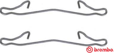 Set accesorii, etrier frana A 02 227 BREMBO