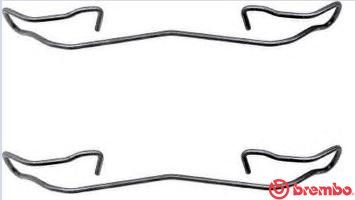 Set accesorii, etrier frana A 02 228 BREMBO
