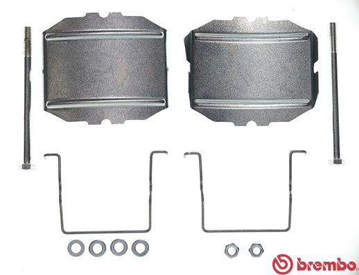 Set accesorii, placute frana A 02 232 BREMBO
