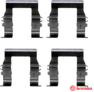 Set accesorii, placute frana A 02 236 BREMBO