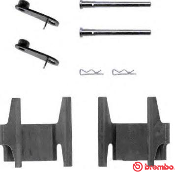 Set accesorii, placute frana A 02 240 BREMBO