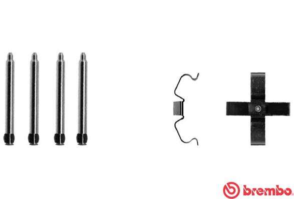 Set accesorii, placute frana A 02 258 BREMBO