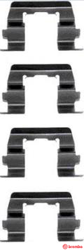 Set accesorii, placute frana A 02 259 BREMBO