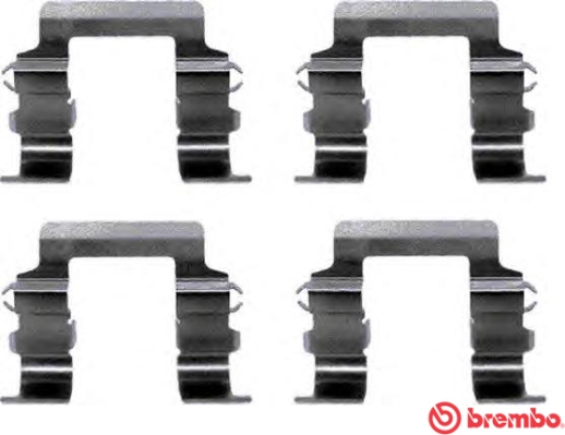 Set accesorii, placute frana A 02 262 BREMBO