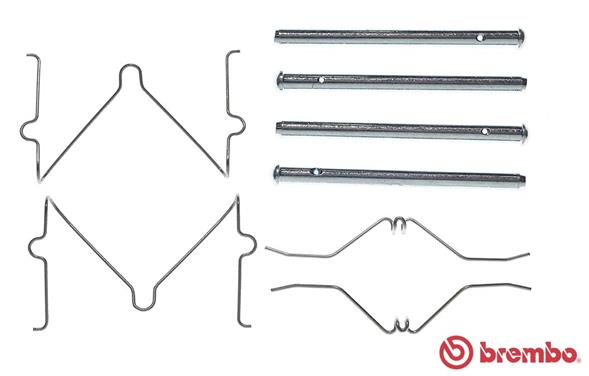 Set accesorii, placute frana A 02 263 BREMBO