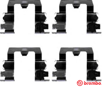 Set accesorii, placute frana A 02 265 BREMBO