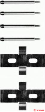 Set accesorii, placute frana A 02 272 BREMBO