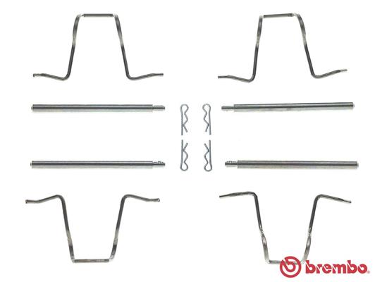 Set accesorii, placute frana A 02 274 BREMBO