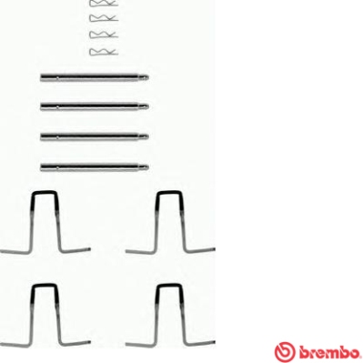 Set accesorii, placute frana A 02 277 BREMBO