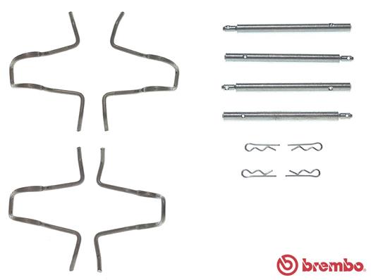Set accesorii, placute frana A 02 280 BREMBO