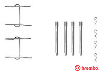 Set accesorii, placute frana A 02 281 BREMBO