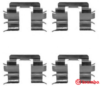 Set accesorii, placute frana A 02 289 BREMBO