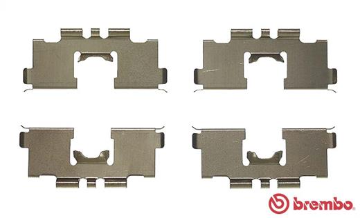 Set accesorii, placute frana A 02 291 BREMBO