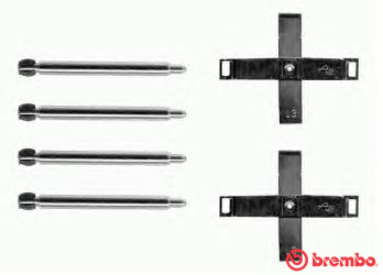 Set accesorii, placute frana A 02 296 BREMBO