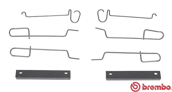 Set accesorii, placute frana A 02 300 BREMBO