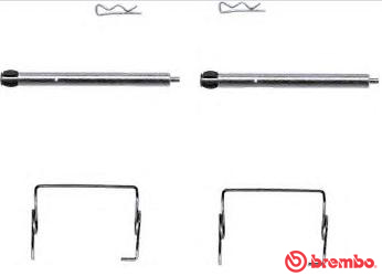 Set accesorii, placute frana A 02 302 BREMBO