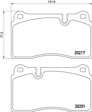 Set placute frana,frana disc P 02 002 BREMBO