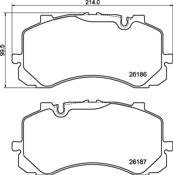 set placute frana,frana disc P 05 005 BREMBO