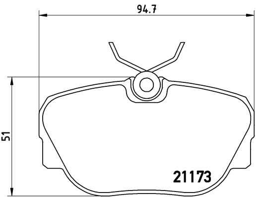 Set placute frana,frana disc P 06 010 BREMBO