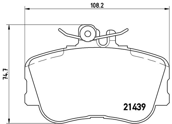 Set placute frana,frana disc P 06 017 BREMBO