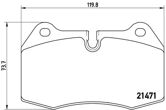 Set placute frana,frana disc P 06 018 BREMBO