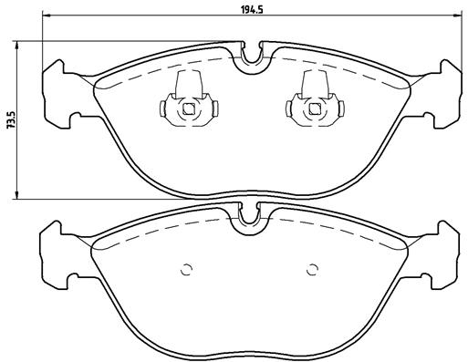 Set placute frana,frana disc P 06 019 BREMBO