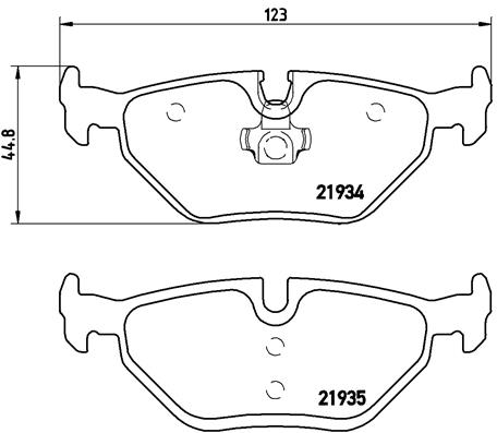 Set placute frana,frana disc P 06 025 BREMBO