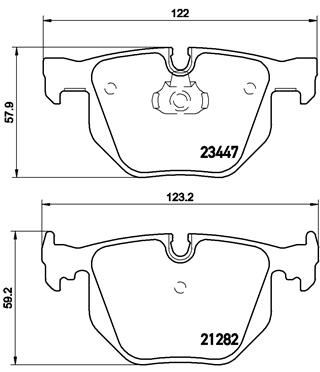 Set placute frana,frana disc P 06 029 BREMBO