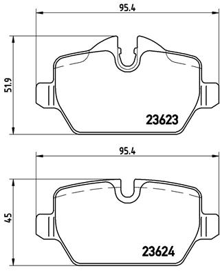 Set placute frana,frana disc P 06 037 BREMBO