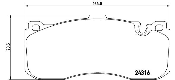 Set placute frana,frana disc P 06 041 BREMBO