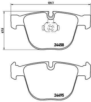 Set placute frana,frana disc P 06 050 BREMBO