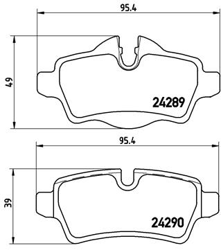 Set placute frana,frana disc P 06 052 BREMBO