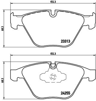 Set placute frana,frana disc P 06 055 BREMBO