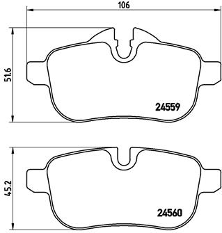 Set placute frana,frana disc P 06 062 BREMBO