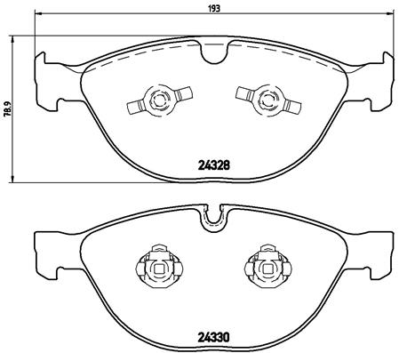 Set placute frana,frana disc P 06 066 BREMBO