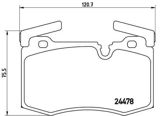 Set placute frana,frana disc P 06 068 BREMBO