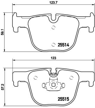 Set placute frana,frana disc P 06 072 BREMBO