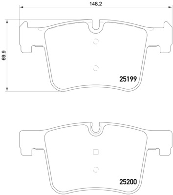 Set placute frana,frana disc P 06 075 BREMBO