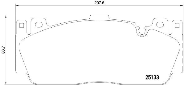 Set placute frana,frana disc P 06 079 BREMBO