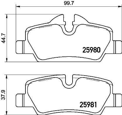 Set placute frana,frana disc P 06 090 BREMBO