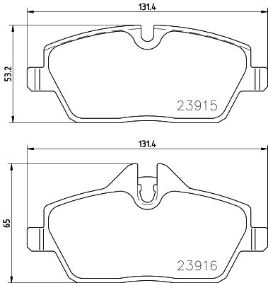 Set placute frana,frana disc P 06 091 BREMBO