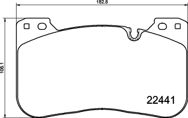 Set placute frana,frana disc P 06 100 BREMBO